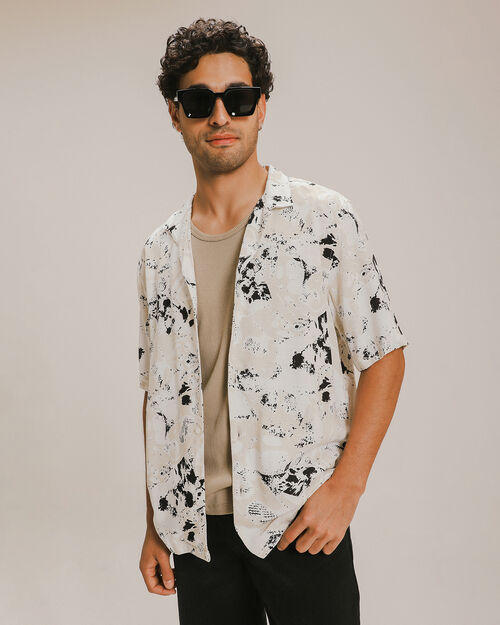 Camisa Satinada Blanca